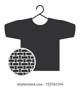 Clean laundry hanging icon