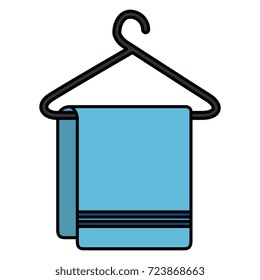 Clean laundry hanging icon