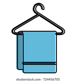 Clean laundry hanging icon