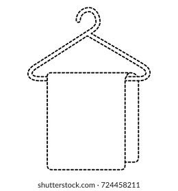 Clean laundry hanging icon