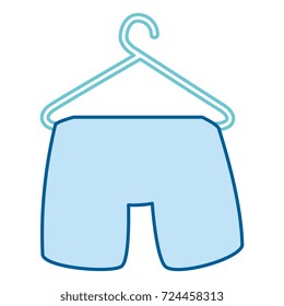 Clean laundry hanging icon