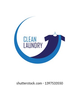 Clean laundry logo design. Vector. EPS 10