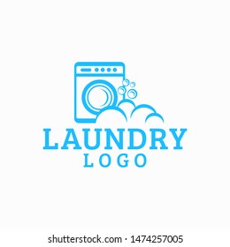 Laundry Logo Design Stock Vector (Royalty Free) 1378032356 | Shutterstock