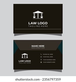 Clean Lawyer Business Card Corporate Design.