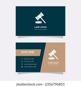 Clean Lawyer, Justice, Legal Business Card Corporate Design.