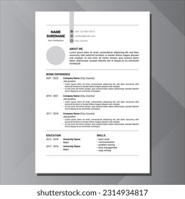 The clean layout of this CV design allows for easy readability and seamless navigation, ensuring that hiring managers can quickly grasp your qualifications and achievements.