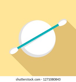 Clean lens stick icon. Flat illustration of clean lens stick vector icon for web design
