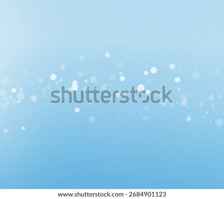 Clean Light Blue Bokeh Vector Background for Healthcare and Winter