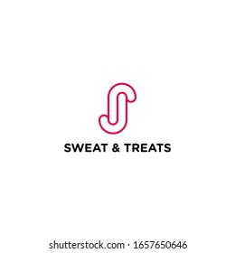 Clean line and modern logo design of letter J with clear background - EPS10 - Vector.