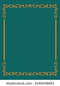 Clean Line Ornamental Frame Decorative Vector