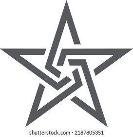 clean line star logo for leadership company. management development program logo.