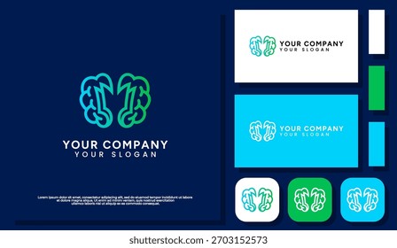 A clean line style logo combining a brain and a book, symbolizing knowledge, learning, intelligence, and education.
