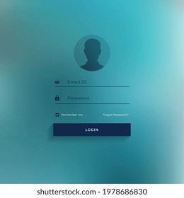 clean login page template design