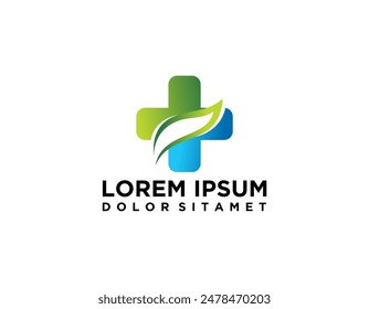Ein sauberes Logo, das blaue und grüne Farben mit einem Kreuz-Symbol kombiniert Ein abstraktes Mosaik-Design mit Walnüssen