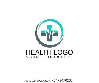 Un logotipo limpio que combina los colores azul y verde con un símbolo de cruz Un diseño de mosaico abstracto con nueces
