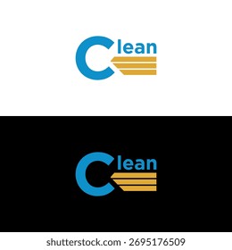 Diseño limpio del logotipo con color azul brillante	