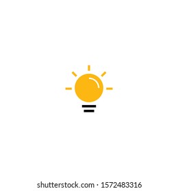 Clean logo design of lamp, idea or genius with white background colours - EPS10 - Vector.