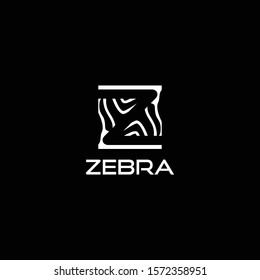 Clean logo design of letter Z with black background - EPS10 - Vector.