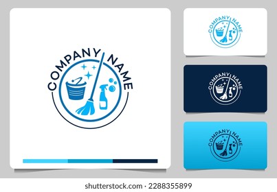 Vorlage für das Logo reinigen. sauberer Service