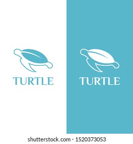 Clean logo design of turtle and leaf with clean background - EPS10 - Vector.