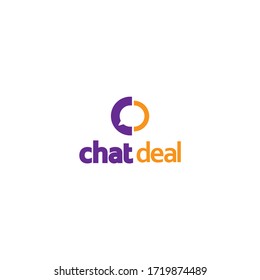 Clean logo mark with symbol of a stylize C in the shape of a chat bubble 