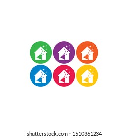 Clean logo template vector icon illustration