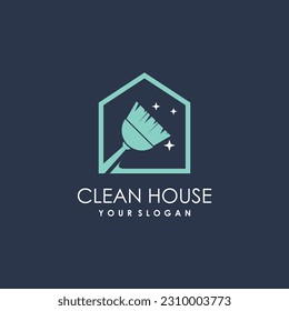 Clean logo vector idea with modern abstract style