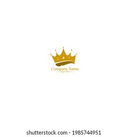 Clean and luxury logo with with royal