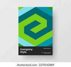 Ilustración vectorial de diseño de portada de revista limpia. El concepto de folletos corporativos de mosaicos de moda.