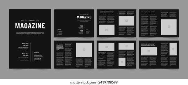 Diseño de revista de diseño Diseño de revista de limpieza 