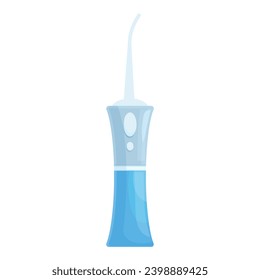 Limpiar el vector de dibujos animados de iconos de dientes manuales. Limpieza de agua. Rigante de los dientes