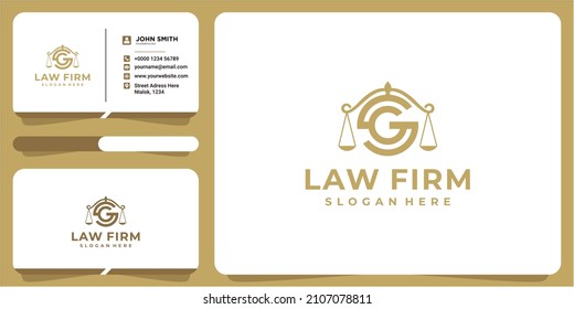 Clean and memorable logo design of letter GM and Attorney at Law Business