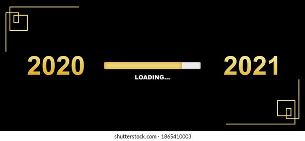 clean minimal 2021 happy new year with banner design
