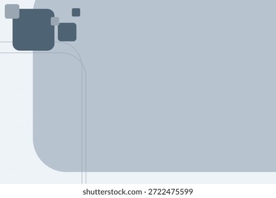 Limpie el fondo abstracto mínimo con tonos azules y grises suaves, Formas geométricas redondeadas y líneas suaves. Diseño moderno ideal para negocios, tecnología, presentaciones y diseños de Web.