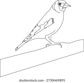 Una Ilustración vectorial de contorno de pájaro limpia y minimalista, perfecta para logotipos, íconos, tatuajes, arte mural, marca, diseño de camisetas, pegatinas y proyectos creativos. Este diseño simple del pájaro del arte de la línea es conveniente para el uso digital y de la impresión