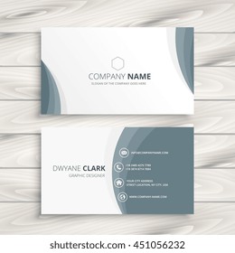 clean minimal business card