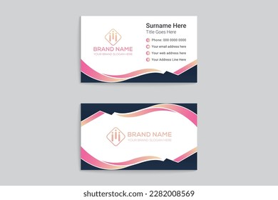 Clean minimal business card template