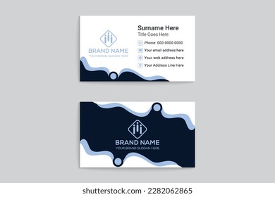 Clean minimal business card template