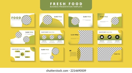 Clean Minimal Business Presentation Template Design Vector File.