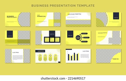 Limpiar archivo vector de plantilla de presentación de presentación de empresa mínima.