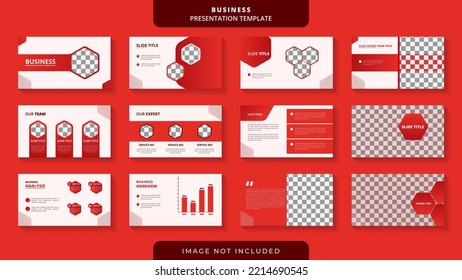 Clean Minimal Business Presentation Template Design Vector File.