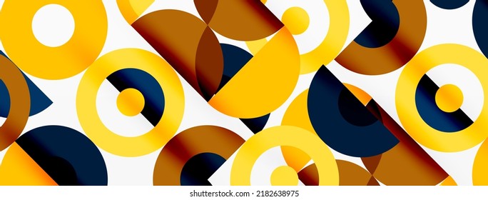 Limpie el fondo mínimo del círculo. Plantilla colorida para papel de pared, pancarta, fondo o aterrizaje