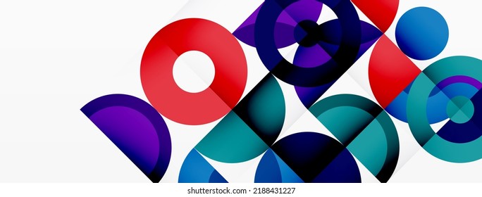 Limpie el fondo mínimo del círculo. Plantilla colorida para papel de pared, pancarta, fondo o aterrizaje