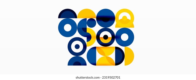 Limpie el fondo mínimo del círculo. Plantilla colorida para papel de pared, pancarta, fondo o aterrizaje