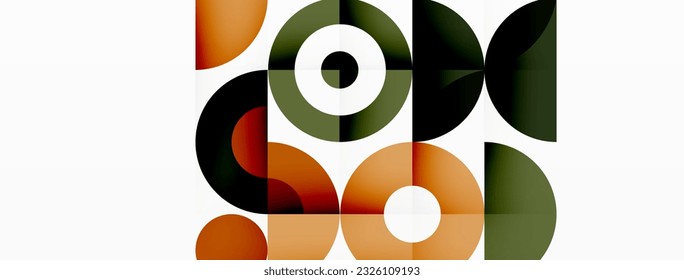 Limpie el fondo mínimo del círculo. Plantilla colorida para papel de pared, pancarta, fondo o aterrizaje
