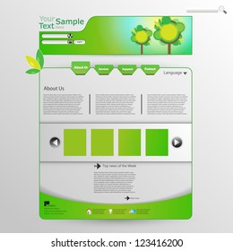 Clean minimal eco website template