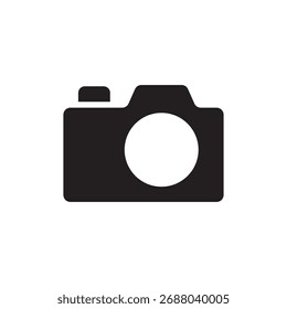 Vector artístico limpio y minimalista de una cámara clásica.