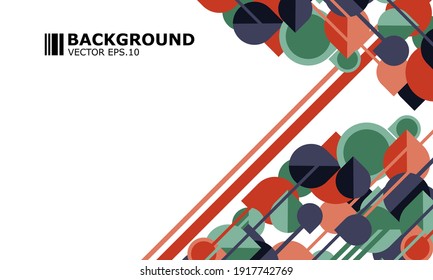 clean minimal geometric abstract backgrounds with triangles, line and circles. Vector illustration for covers, banners, flyers and posters and other designs