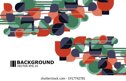 clean minimal geometric abstract backgrounds with triangles, line and circles. Vector illustration for covers, banners, flyers and posters and other designs