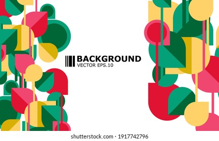 clean minimal geometric abstract backgrounds with triangles, line and circles. Vector illustration for covers, banners, flyers and posters and other designs